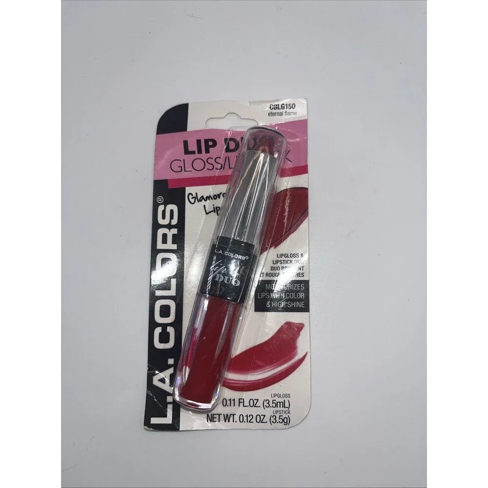 L.A. Colors Lipstick Lip Gloss Duo Eternal Flame New Sealed